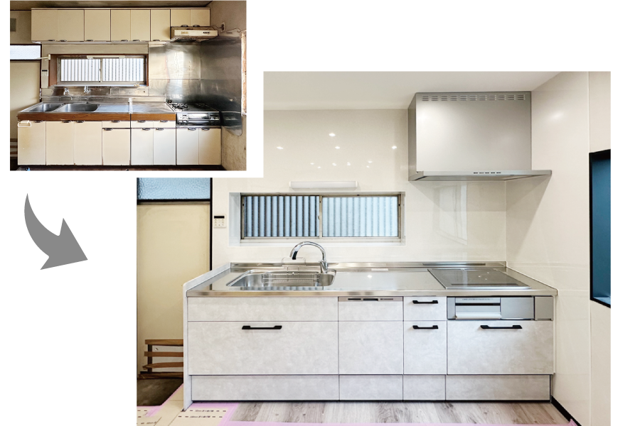 キッチン交換の施工事例